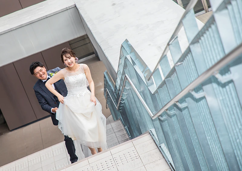 「久屋大通公園」愛知県名古屋市でフォトウェディング（結婚式前撮り）