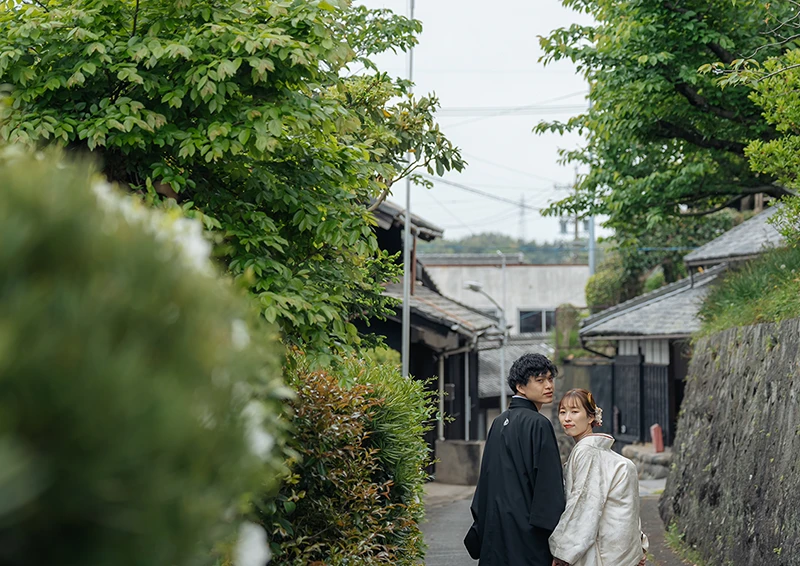 「岡田の町並み」愛知県知多市でフォトウェディング（結婚式前撮り）