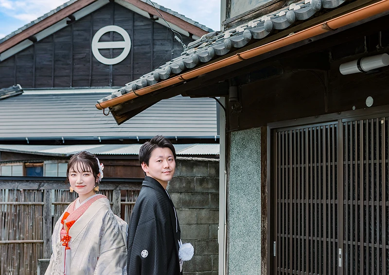 「岡田の町並み」愛知県知多市でフォトウェディング（結婚式前撮り）