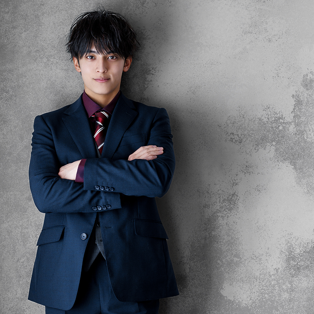 成人式の男子スーツ写真