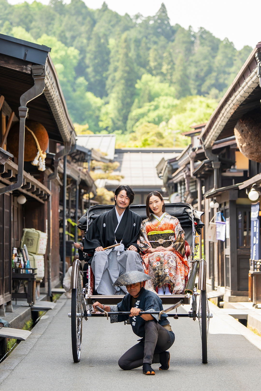 高山の古い町並みと老舗旅館でウェディングフォト｜NAGASE（旧長瀬旅館）