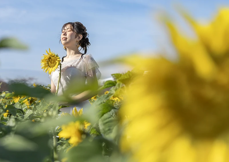 「観光農園花ひろば」愛知県南知多町でフォトウェディング(結婚式前撮り)
