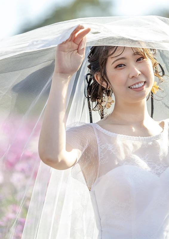 「観光農園花ひろば」愛知県南知多町でフォトウェディング(結婚式前撮り)