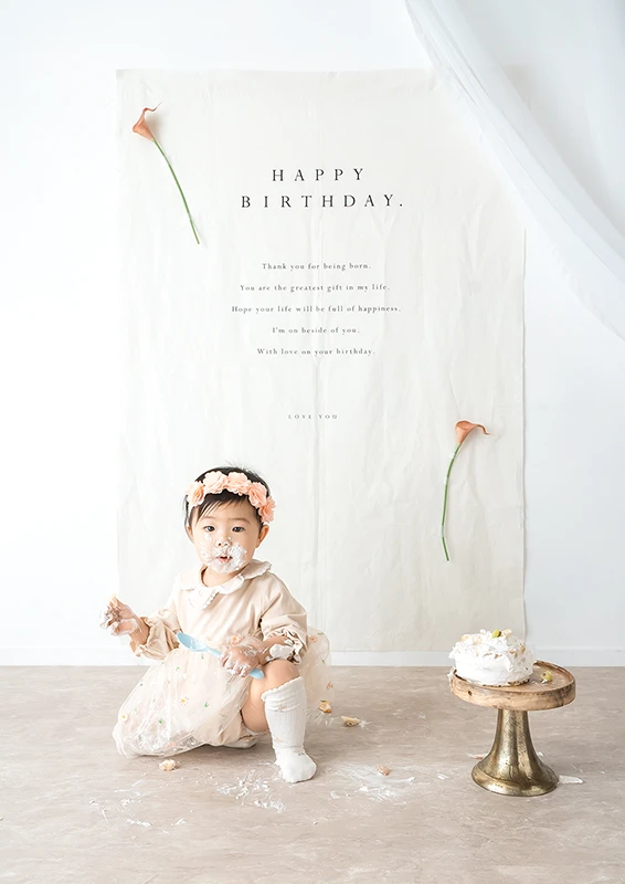 おしゃれにバースデーフォト記念写真を撮ろう