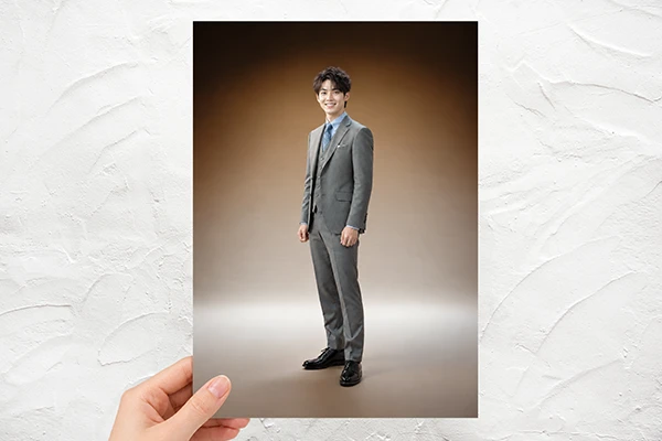 成人式男性スーツ写真・プリント1枚